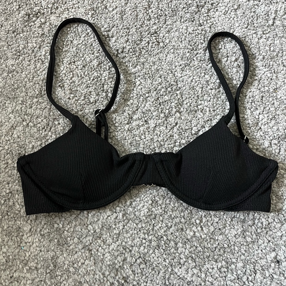 black bikini top
